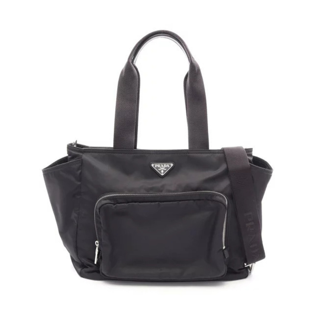Prada Re Baby Bag Tote Saffiano Leather Black